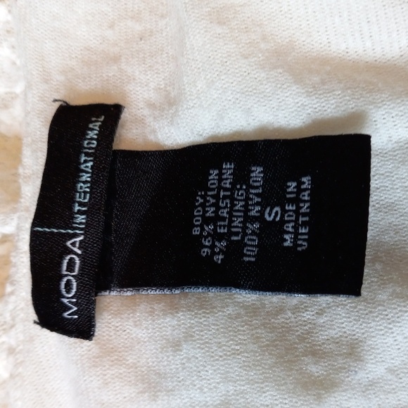 MODA International Cream Colored, Lace, Ruffle, Zipper Tank Top - Picture 8 of 8